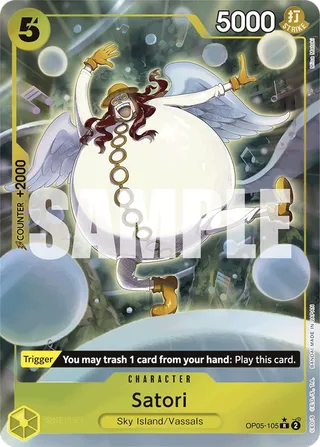 Satori (Alternate Art) #OP05-105-alternate-art · Premium Booster -The Best- One Piece card