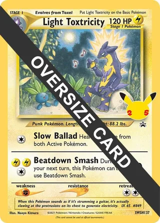 Light Toxtricity - SWSH137 #SWSH137 · Jumbo cards Pokémon card