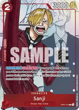 Sanji (Alternate Art) #OP01-013-alternate-art · One Piece Promotion Cards One Piece card