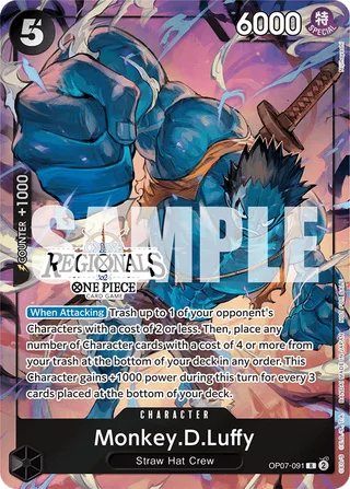 Monkey.D.Luffy (Offline Regional 2024 Vol. 3) #OP07-091-offline-regional-2024-vol-3 · One Piece Promotion Cards One Piece card
