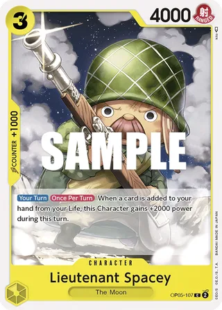 Lieutenant Spacey #OP05-107 · Awakening of the New Era: 1st Anniversary Tournament Cards One Piece card