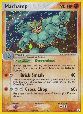 Machamp #9 · Hidden Legends Pokémon card
