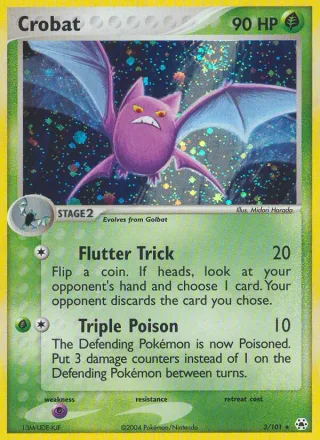 Crobat #3 · Hidden Legends Pokémon card