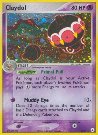 Claydol #2 · Hidden Legends Pokémon card
