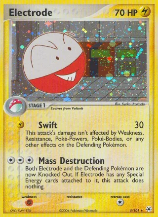 Electrode #5 · Hidden Legends Pokémon card