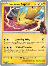 Team Rocket's Zapdos · Destined Rivals Pokémon card