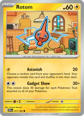Rotom #077 · Destined Rivals Pokémon card