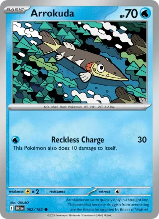 Arrokuda #062 · Destined Rivals Pokémon card