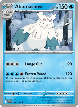Abomasnow #060 · Destined Rivals Pokémon card