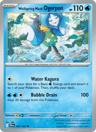 Wellspring Mask Ogerpon #067 · Destined Rivals Pokémon card