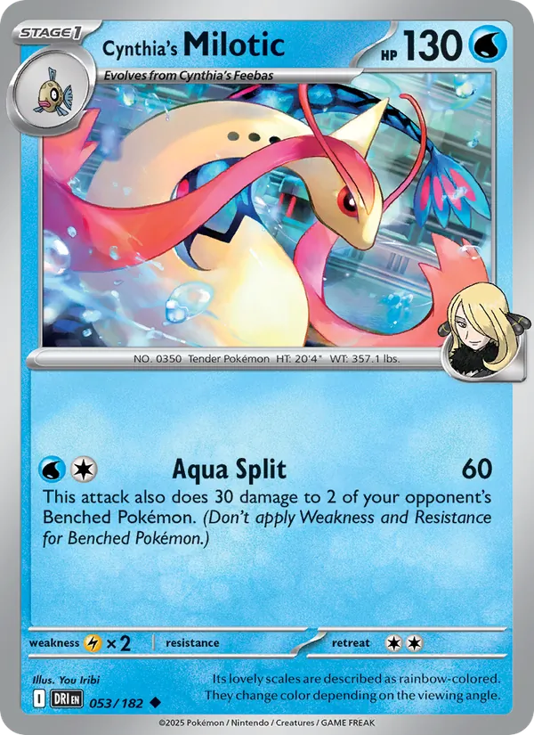 Cynthia's Milotic full card art