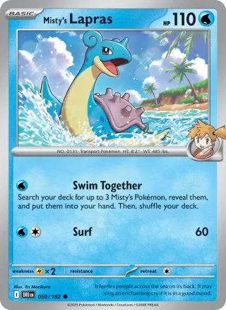 Misty's Lapras #050 · Destined Rivals Pokémon card