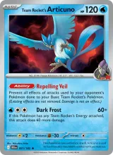 Team Rocket's Articuno · Destined Rivals Pokémon card