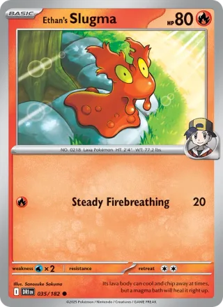 Ethan's Slugma #035 · Destined Rivals Pokémon card