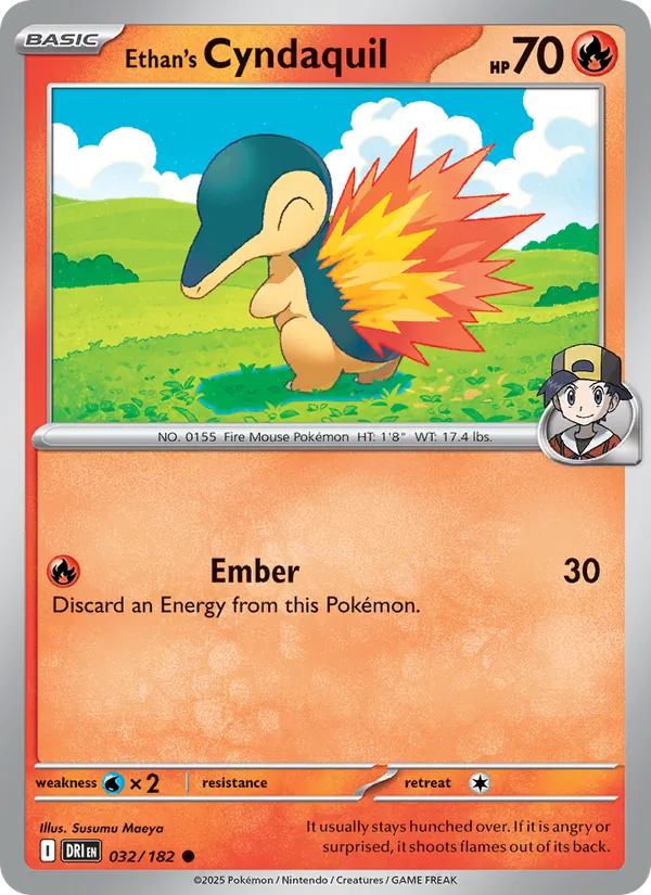 Ethan's Cyndaquil full card art
