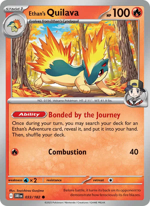 Ethan's Quilava full card art