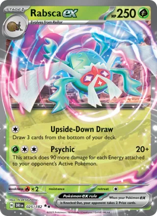 Rabsca ex #025 · Destined Rivals Pokémon card