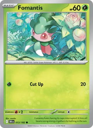 Fomantis #013 · Destined Rivals Pokémon card