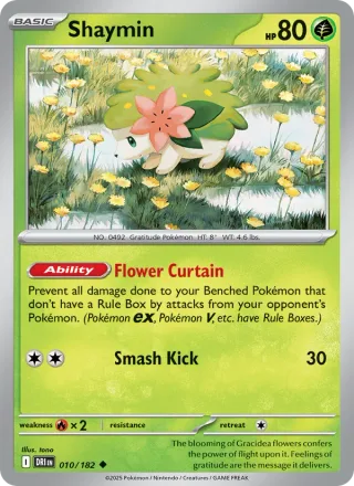 Shaymin #010 · Destined Rivals Pokémon card