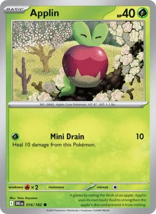 Applin #016 · Destined Rivals Pokémon card