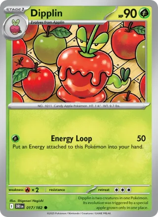 Dipplin #017 · Destined Rivals Pokémon card