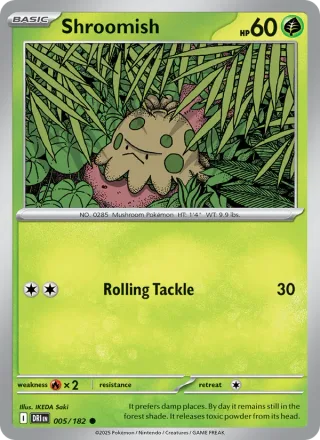 Shroomish #005 · Destined Rivals Pokémon card