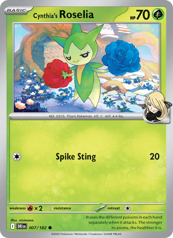 Cynthia's Roselia full card art