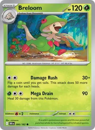 Breloom #006 · Destined Rivals Pokémon card