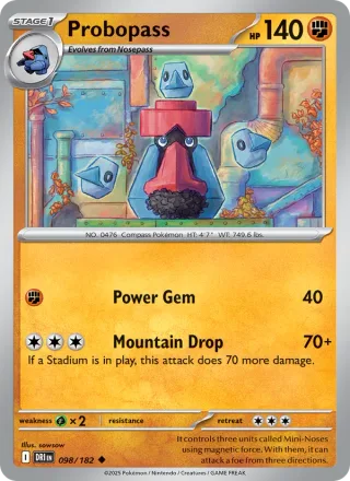 Probopass #098 · Destined Rivals Pokémon card