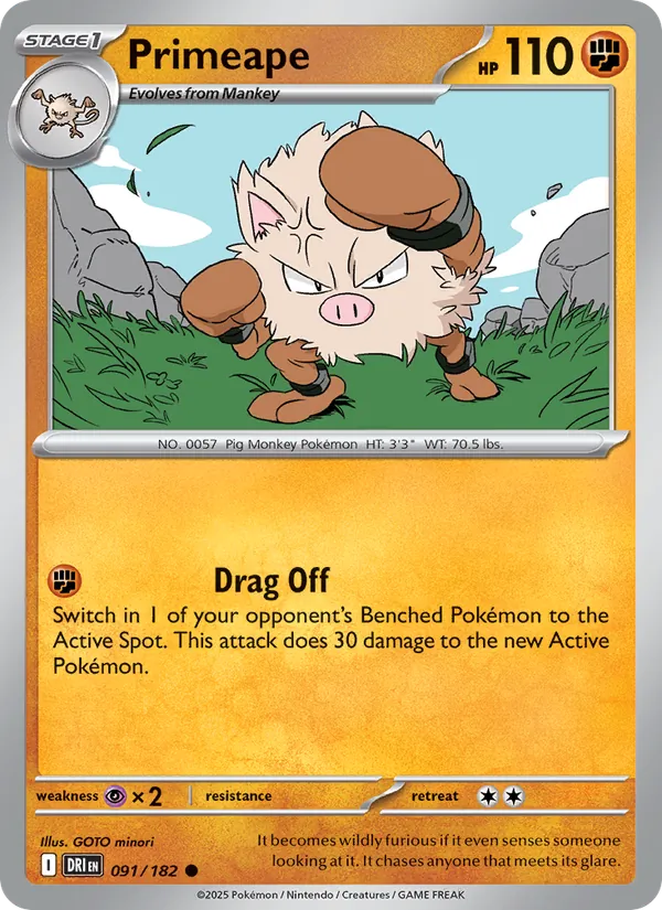 Primeape full card art