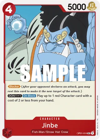 Jinbe #OP01-014 · Romance Dawn One Piece card