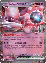 Team Rocket's Mewtwo ex · Destined Rivals Pokémon card