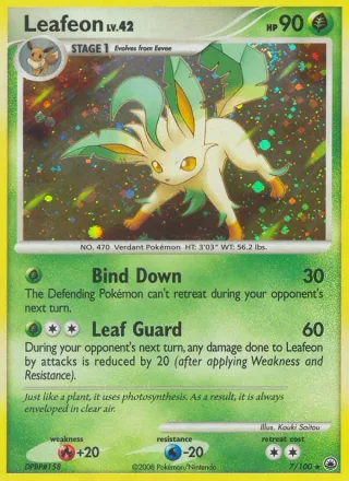 Leafeon #7 · Majestic Dawn Pokémon card