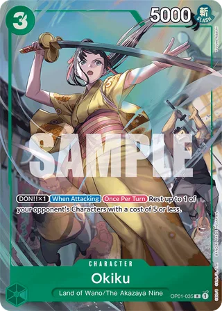 Okiku (CS 2023 Celebration Pack) #OP01-035-cs-2023-celebration-pack · One Piece Promotion Cards One Piece card