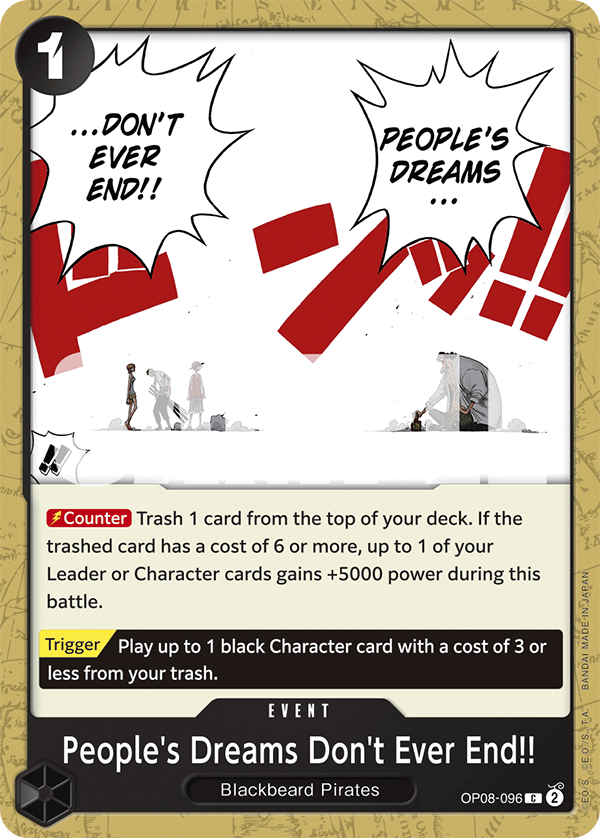 People's Dreams Don't Ever End!! full card art
