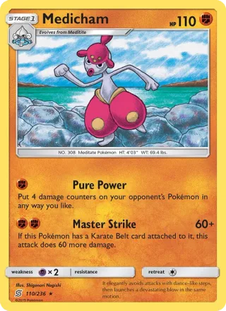 Medicham #110 · Unified Minds Pokémon card