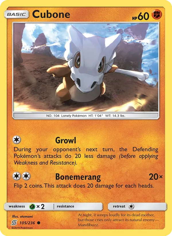 Cubone full card art