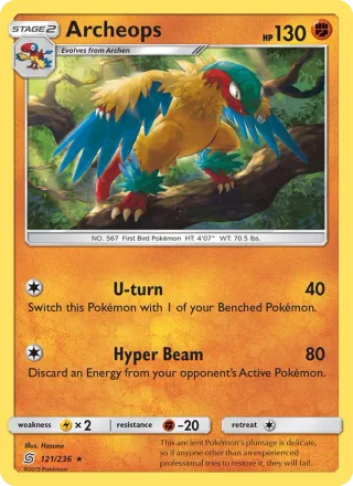 Archeops #121 · Unified Minds Pokémon card