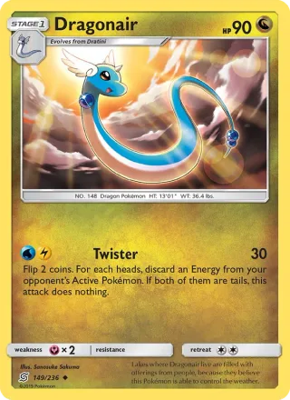 Dragonair #149 · Unified Minds Pokémon card