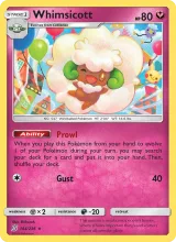 Whimsicott · Unified Minds Pokémon card