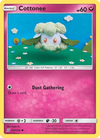 Cottonee #143 · Unified Minds Pokémon card