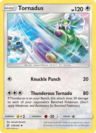 Tornadus #178 · Unified Minds Pokémon card