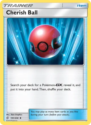 Cherish Ball #191 · Unified Minds Pokémon card