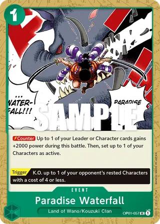Paradise Waterfall #OP01-057 · Romance Dawn One Piece card