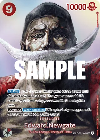 Edward.Newgate (SP) #OP02-004-sp · Kingdoms of Intrigue One Piece card