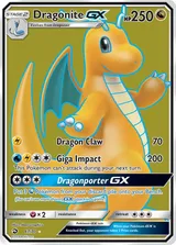 Dragonite GX · Dragon Majesty Pokémon card