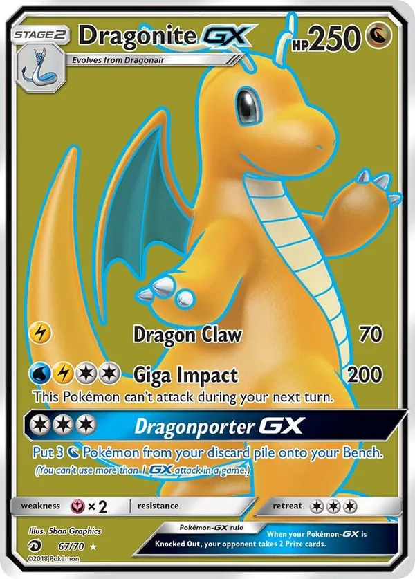Dragonite GX full card art