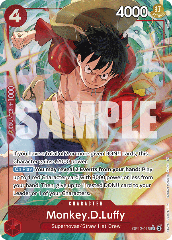 Monkey.D.Luffy (Alternate Art) full card art