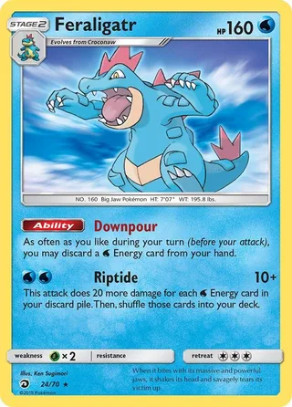 Feraligatr #24 · Dragon Majesty Pokémon card