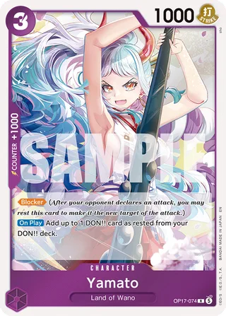 Yamato #OP17-074 · The World's Strongest Warriors One Piece card